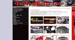 Desktop Screenshot of 4x4-shop.cz